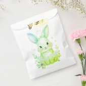Green Bunny Party, Forest Animal Baby Shower  フェイバーバッグ (封をした状態)