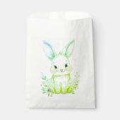 Green Bunny Party, Forest Animal Baby Shower  フェイバーバッグ (正面)