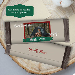 Green, Burgundy Eagle Scout Candy Bar Wrapper チラシ