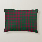 Green Burgundy Plaid Pattern アクセントクッション (裏面)
