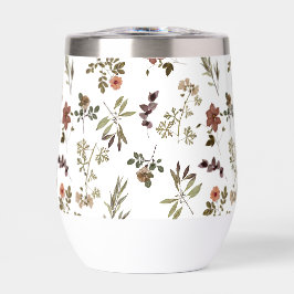 Green Burgundy Wildflower