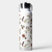 Green Burgundy Wildflower ウォーターボトル (正面)