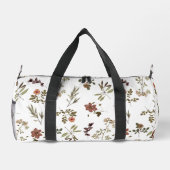 Green Burgundy Wildflower ダッフルバッグ (裏面)