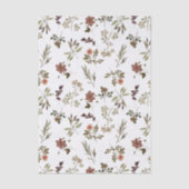 Green Burgundy Wildflower 薄葉紙 (正面)