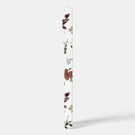 Green Burgundy Wildflower Case-Mate iPhoneケース (裏面 / 左)