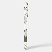 Green Burgundy Wildflower Monogram Name Case-Mate iPhoneケース (裏面 / 右)