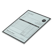 Green Business モダン Invoice Salesテンプレート ノートパッド (アングル)