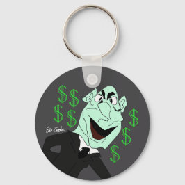 Green business executive puppet キーホルダー