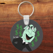 Green business executive puppet キーホルダー (正面)