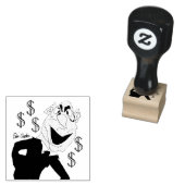 Green business executive puppet ラバースタンプ (押印)