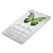 Green Butterfly日付磁石を保存 マグネット (左側)