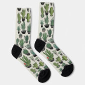 Green Cactus Pattern ソックス (右)