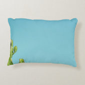 Green cactus plant アクセントクッション (裏面)