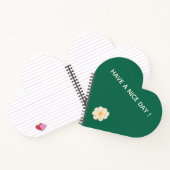 Green Camellia Heart | Cute Aesthetic Journal ノートブック (内部)