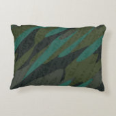 Green Camo Abstract アクセントクッション (裏面)