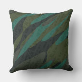 Green Camo Abstract クッション (裏面)
