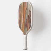 Green Camo Tree Bark Pickleball Paddle ピックルボールラケット (左)