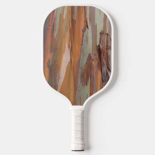 Green Camo Tree Bark Pickleball Paddle ピックルボールラケット (正面)