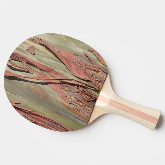 Green Camo Tree Bark Ping Pong Paddle 卓球ラケット (横)