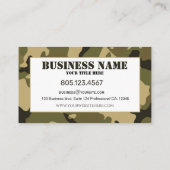 Green Camouflage 名刺 (裏面)