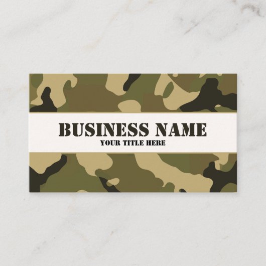 Green Camouflage 名刺 (正面)