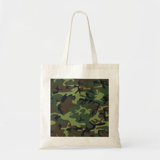 Green Camouflage Pattern トートバッグ (正面)