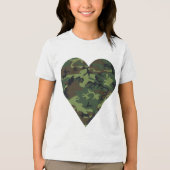 Green Camouflage Pattern, Military Pattern, Army トライブレンドＴシャツ (正面)