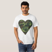 Green Camouflage Pattern, Military Pattern, Army Tシャツ (正面フル)