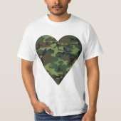 Green Camouflage Pattern, Military Pattern, Army Tシャツ (正面)
