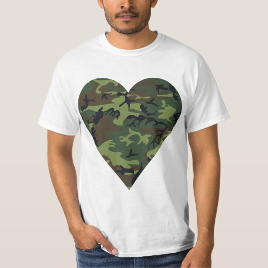 Green Camouflage Pattern, Military Pattern, Army Tシャツ (正面)