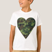 Green Camouflage Pattern, Military Pattern, Army Tシャツ (正面)