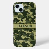 Green Camouflage Personalized Case-Mate iPhoneケース (裏面)