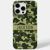 Green Camouflage Personalized Case-Mate iPhoneケース (裏面)