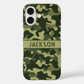 Green Camouflage Personalized Case-Mate iPhoneケース (裏面)