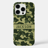 Green Camouflage Personalized Case-Mate iPhoneケース (裏面)