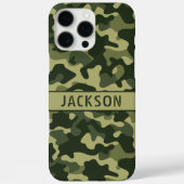 Green Camouflage Personalized Case-Mate iPhoneケース (裏面)