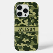 Green Camouflage Personalized Case-Mate iPhoneケース (裏面)