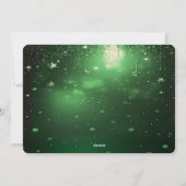 Green Candles Christmas Holiday Card シーズンカード (裏面)