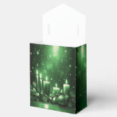 Green Candles Christmas Holiday Gift Box フェイバーボックス (オープン)