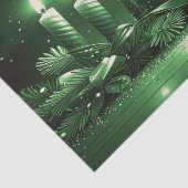 Green Candles Christmas Holiday Tissue Paper 薄葉紙 (詳細)