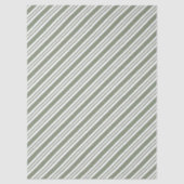 Green Candy Cane Striped Christmas Holiday Party 薄葉紙 (正面)