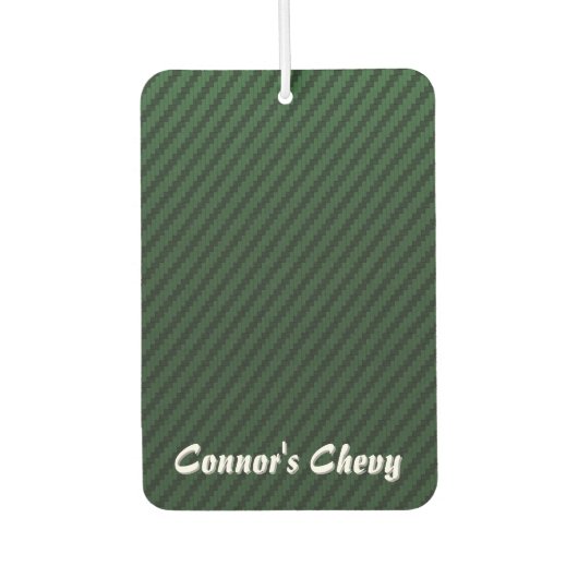 Green Carbon Fiber Style カーエアーフレッシュナー (正面)