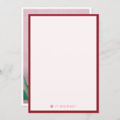 Green Carpet Note Cards 招待状 (正面/裏面)