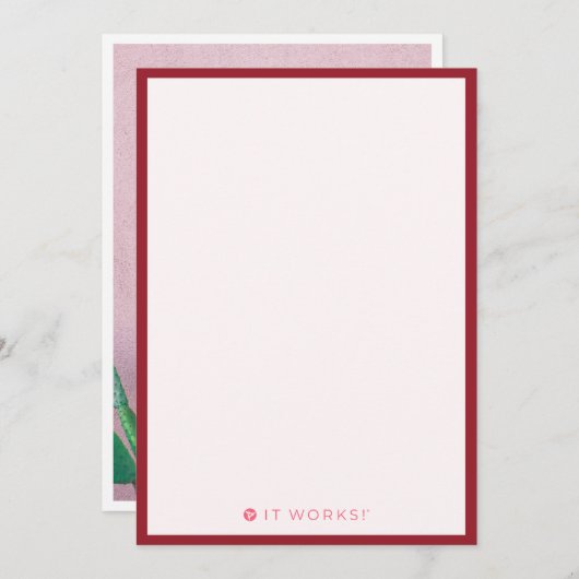 Green Carpet Note Cards 招待状 (正面/裏面)