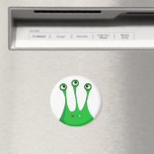 Green cartoon alien マグネット (インサイチュ (食洗機))