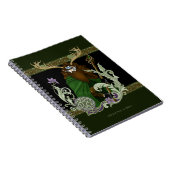 Green Celtic Antlers Man  ノートブック (右側)