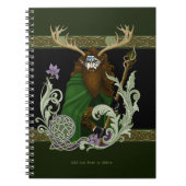 Green Celtic Antlers Man  ノートブック (正面)