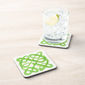 GREEN CELTIC KNOT ハードプラスチック コースター (右側)