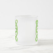 GREEN CELTIC KNOT フロストガラス マグ (中央)