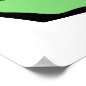 Green Check Mark Tick Symbol ポスター (角)